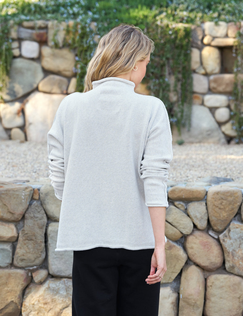 MONTEREY Heather Gray Melange, Pure Italian Cotton