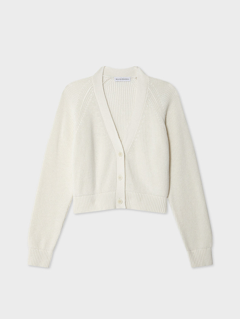 Linen Blend Ribbed Cardigan