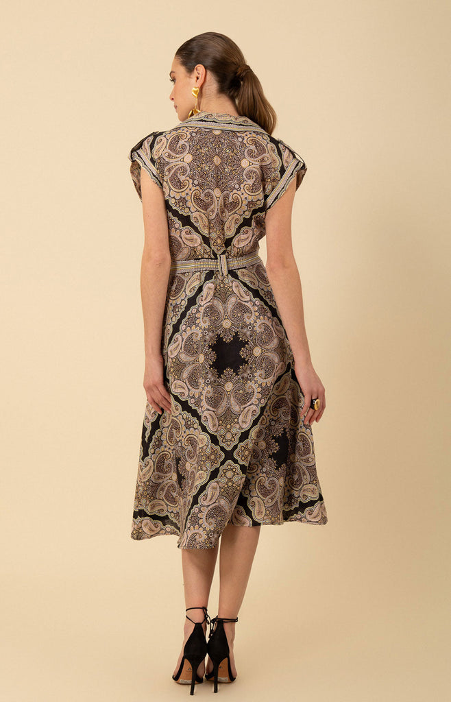 Priscilla Linen Midi Dress