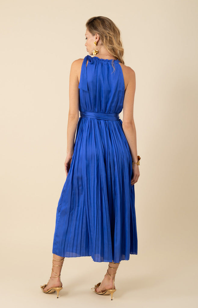 Chelsea Chiffon Pleated Solid Dress