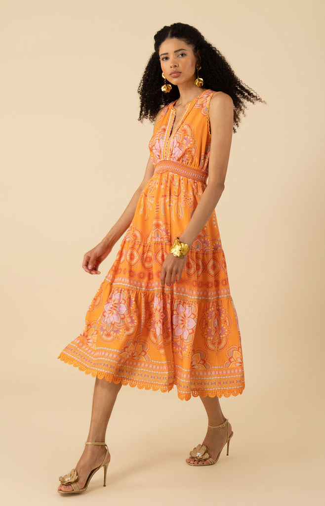 Liv Voile Midi Dress