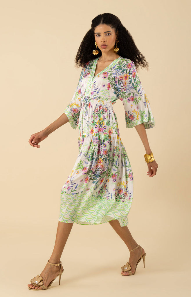 Zahra Kimono Midi Dress