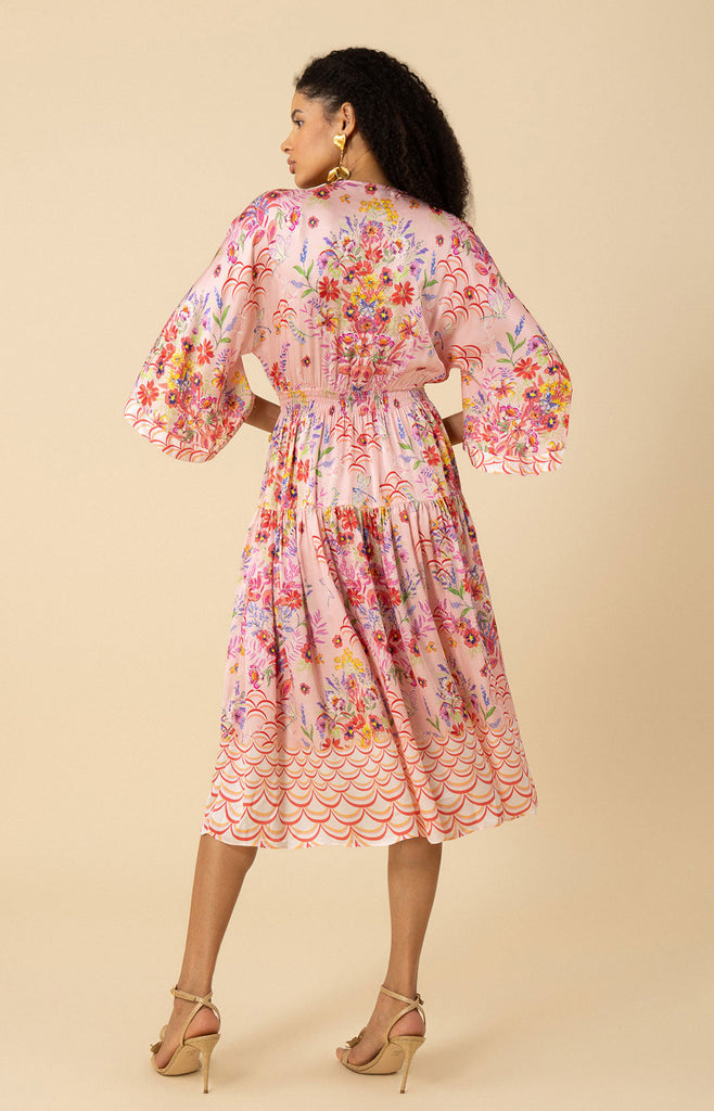 Zahra Kimono Midi Dress