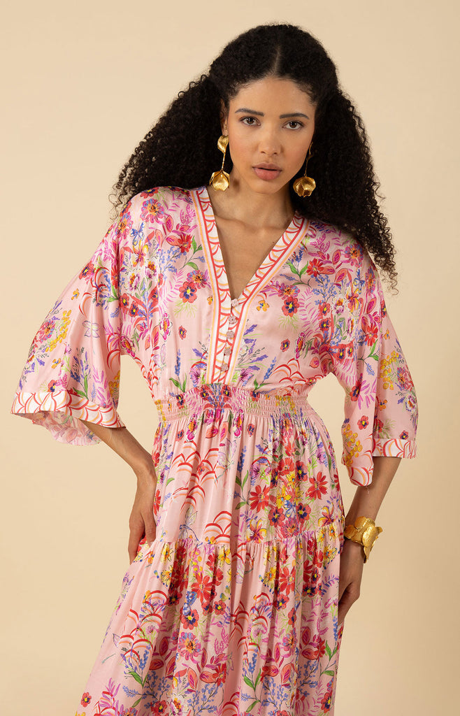 Zahra Kimono Midi Dress