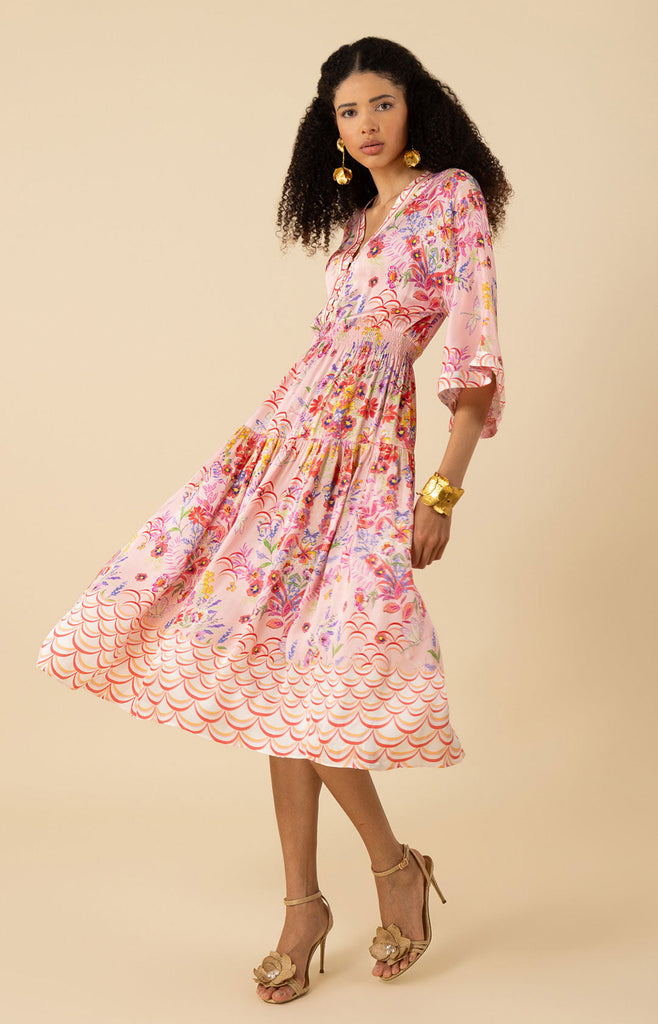 Zahra Kimono Midi Dress
