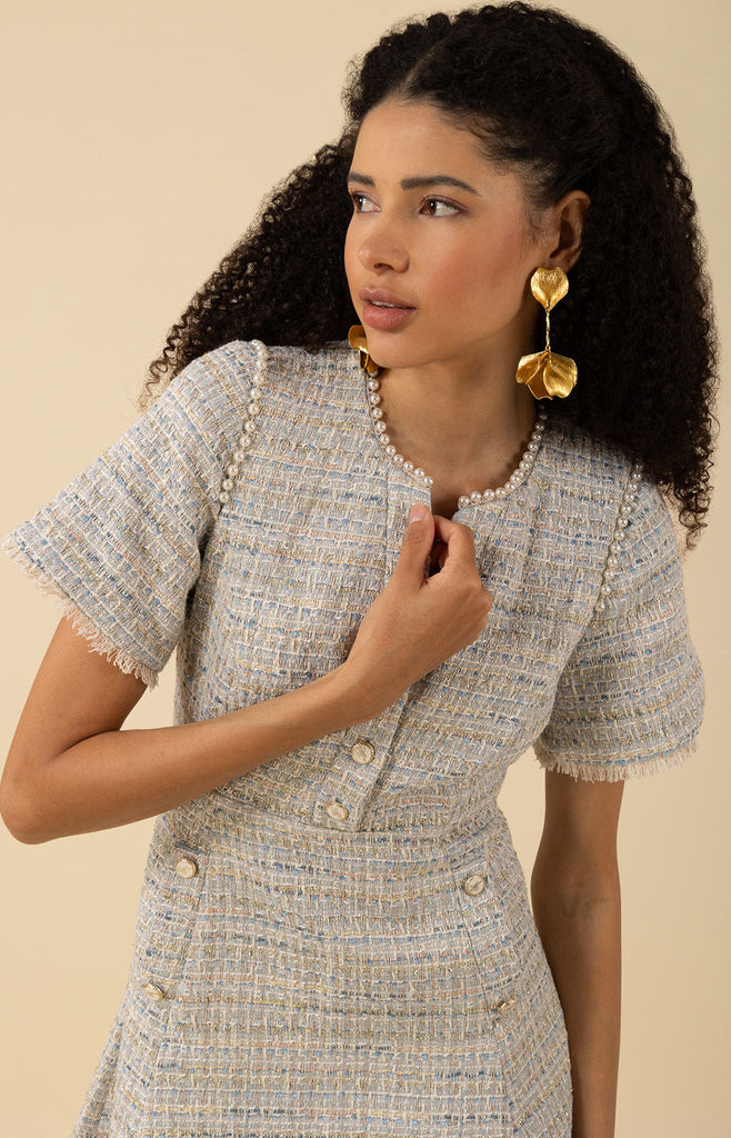 Maxine Boucle Tweed Dress