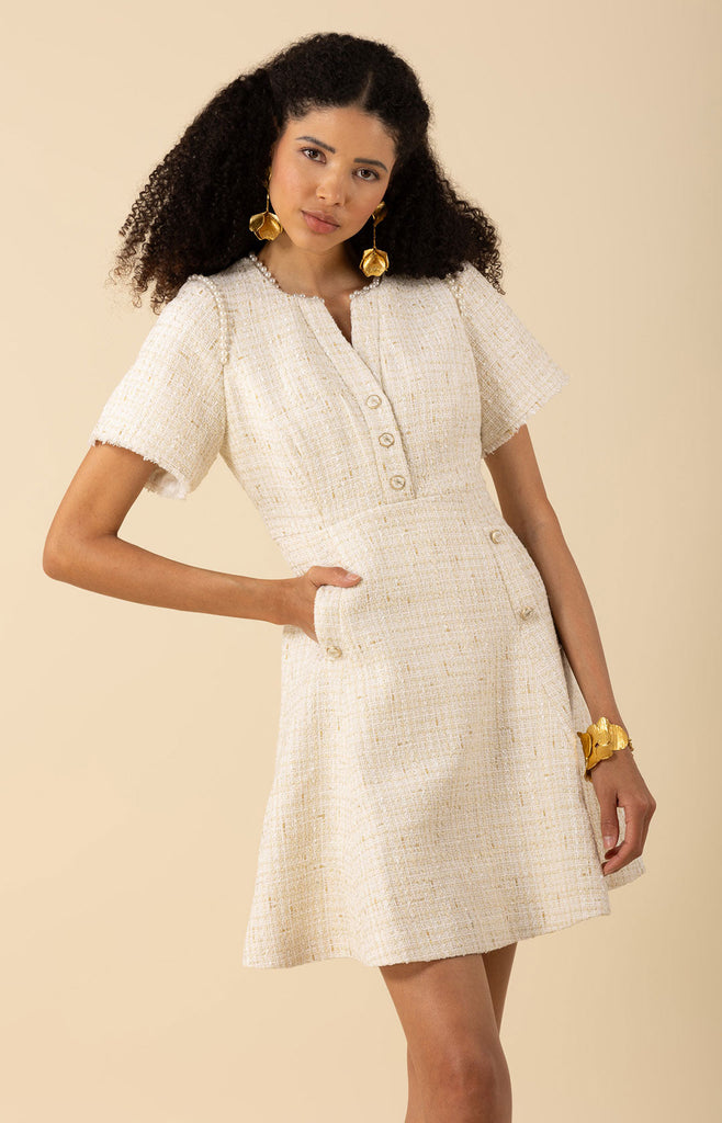Maxine Boucle Tweed Dress