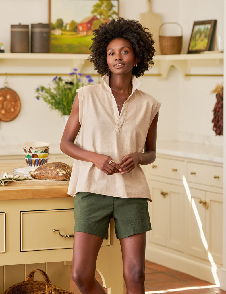 WATERFORD Hunter Green, Italian Performance Linen