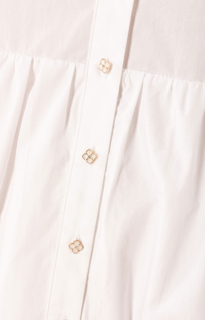 Rayna Embroidered Poplin Dress