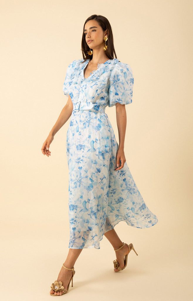 Nellie Floral Trim Maxi Dress