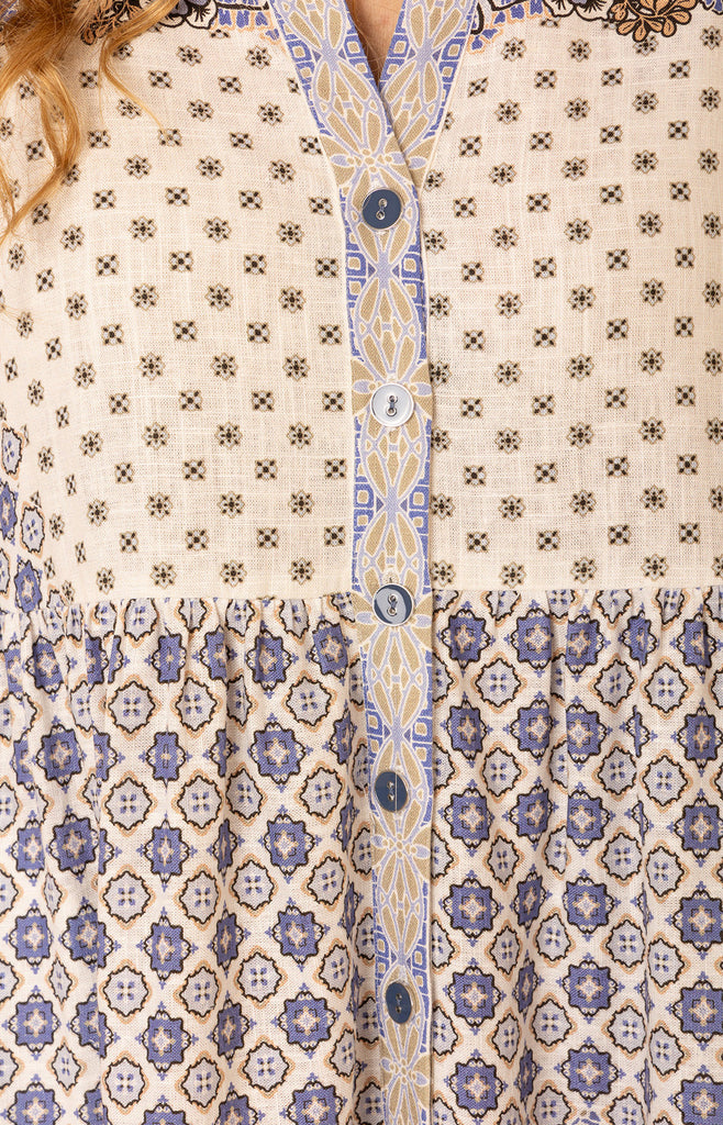 Zora Linen Maxi Dress