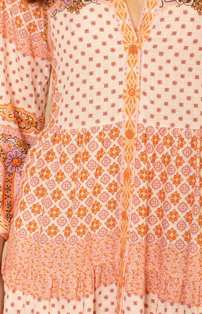 Zora Linen Maxi Dress