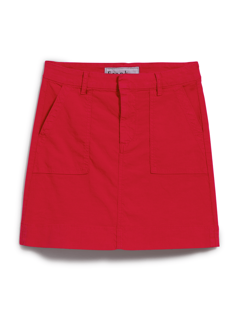 JAMESON SKIRT Double Decker Red, Italian Performance Linen