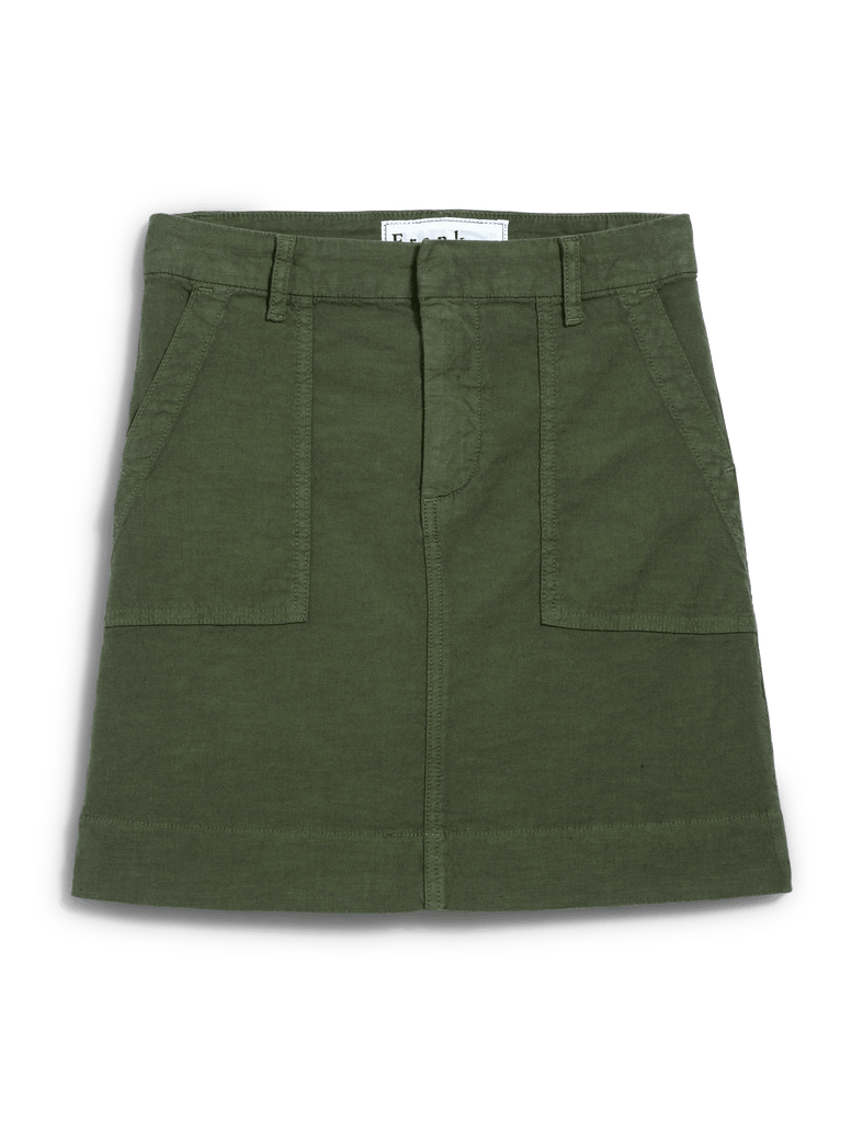 JAMESON SKIRT Hunter Green, Italian Performance Linen
