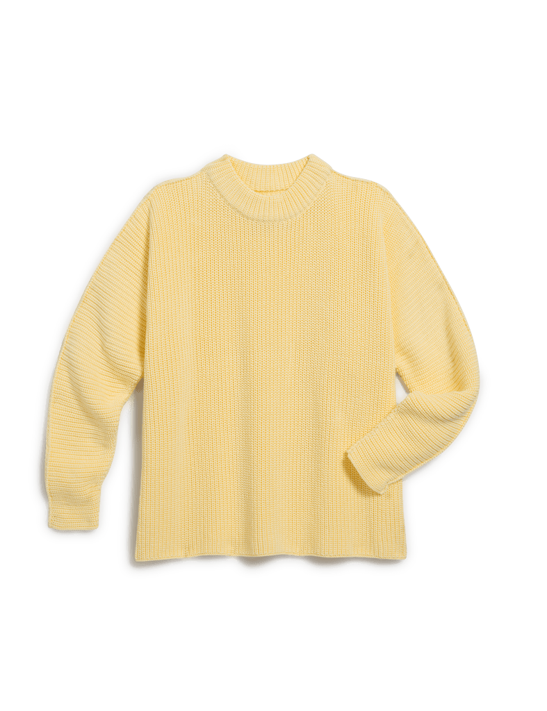 MONTECITO SWEATER Daffodil, Pure Italian Cotton