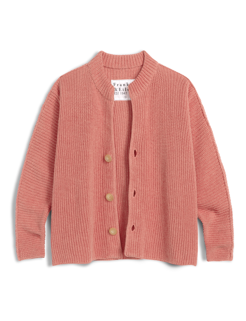 MONTECITO CARDIGAN Apricot, Pure Italian Cotton