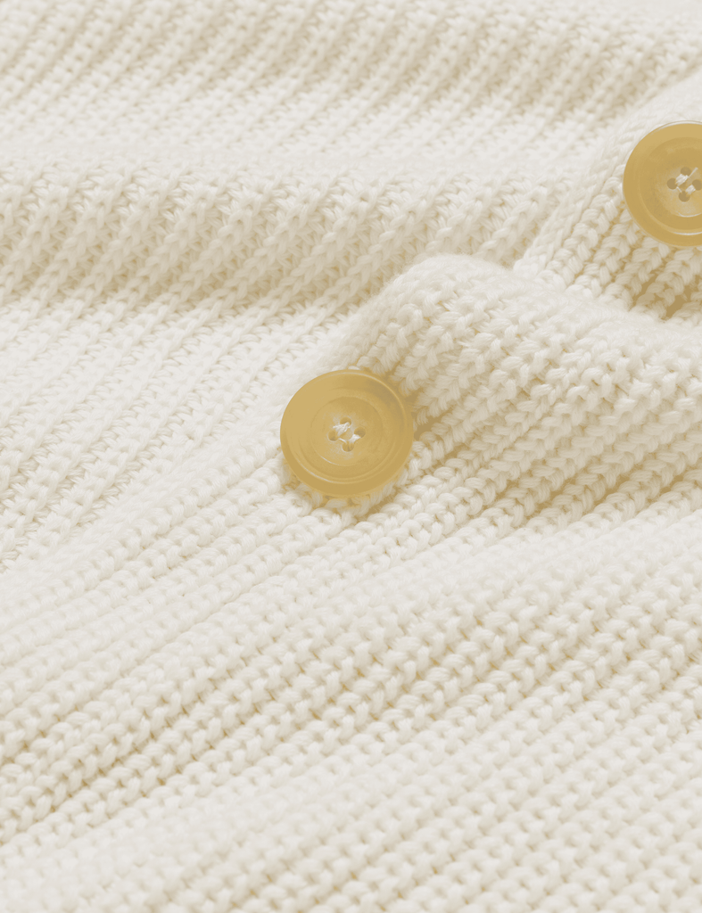 MONTECITO CARDIGAN Ivory, Pure Italian Cotton