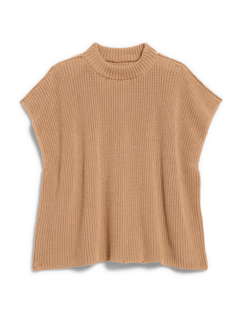 MONTECITO VEST Camel, Pure Italian Cotton