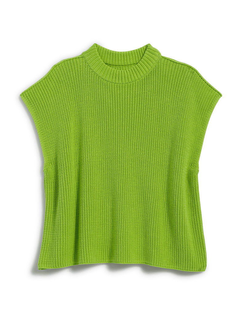 MONTECITO VEST Chartreuse, Pure Italian Cotton