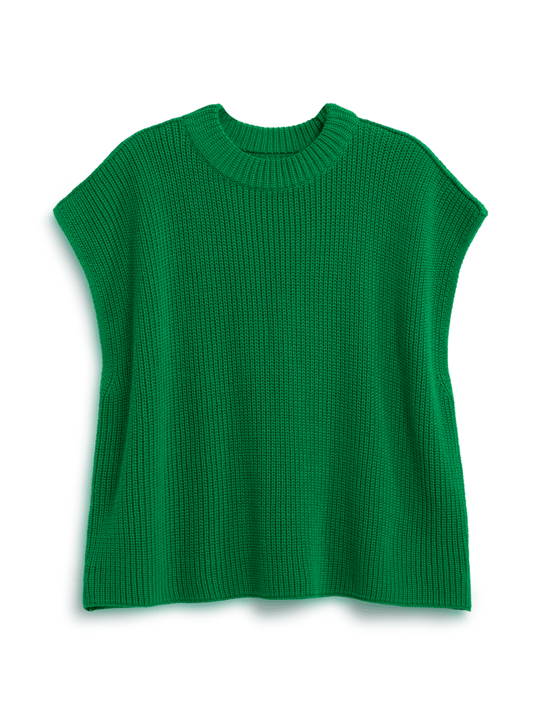 MONTECITO VEST Kelly Green, Pure Italian Cotton
