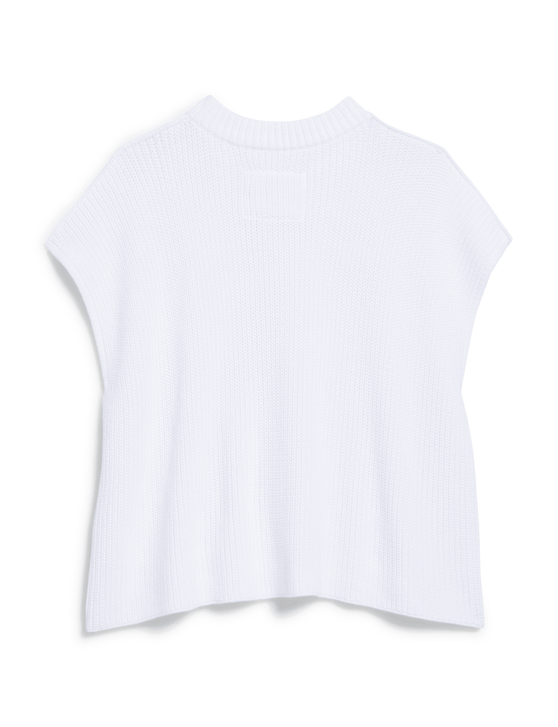 MONTECITO VEST White, Pure Italian Cotton