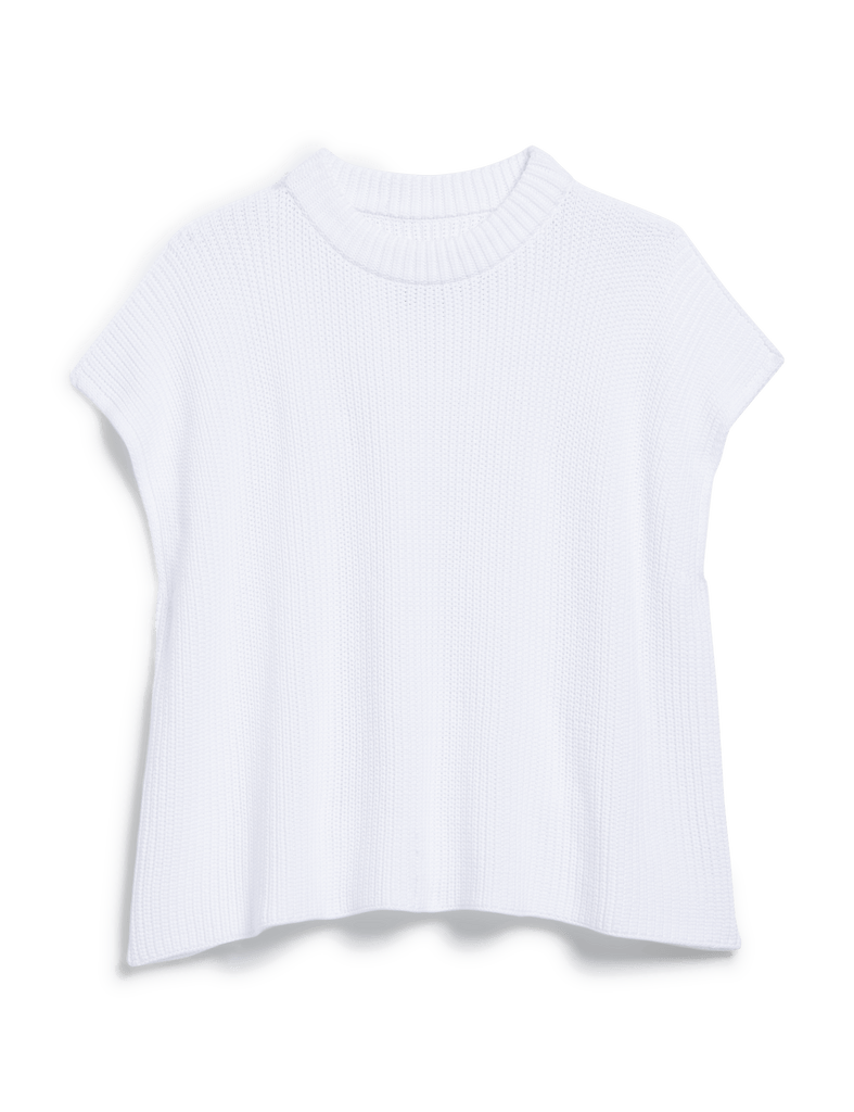 MONTECITO VEST White, Pure Italian Cotton