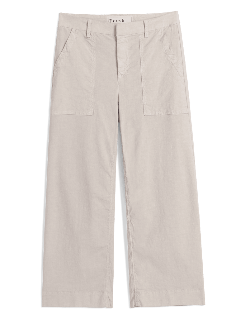 WEXFORD PATCH POCKET Cement, Italian Performance Linen